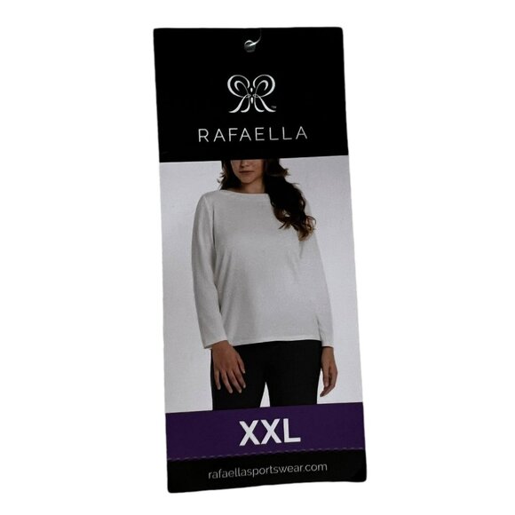 Rafaella Women’s Shirt XXL Snow White Pull on - Picture 5 of 8